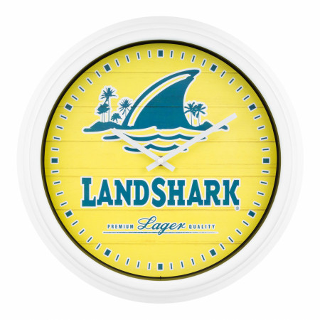 LandShark Logo Yellow Wall Clock