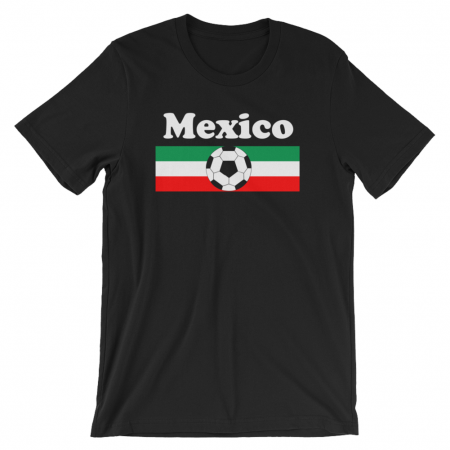 World Cup Soccer Mexico Black Tshirt