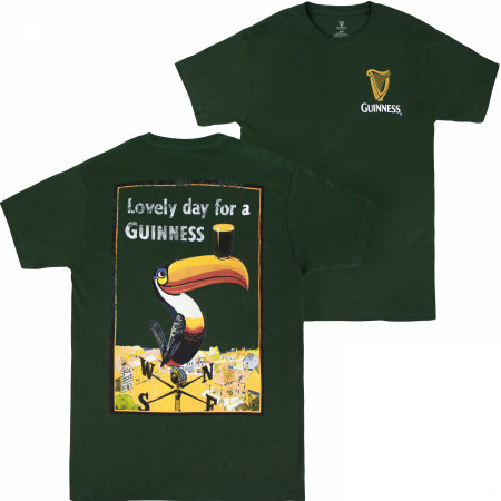 Guinness - Lovely Day for a Guinness Toucan Front and Back T-Shirt