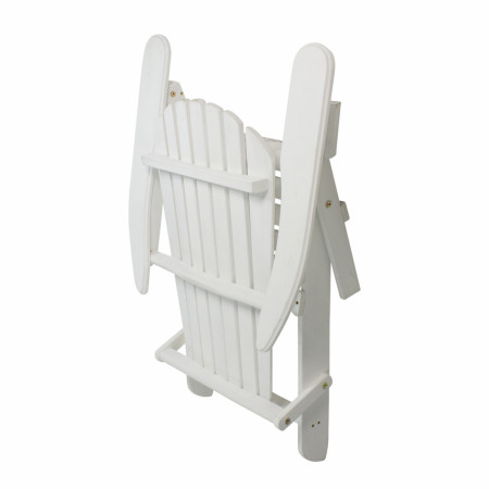 Corona Extra 36' Classic White Folding Wooden Adirondack Chair