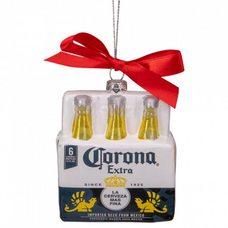 Corona Extra Six Pack Glass Christmas Ornaments