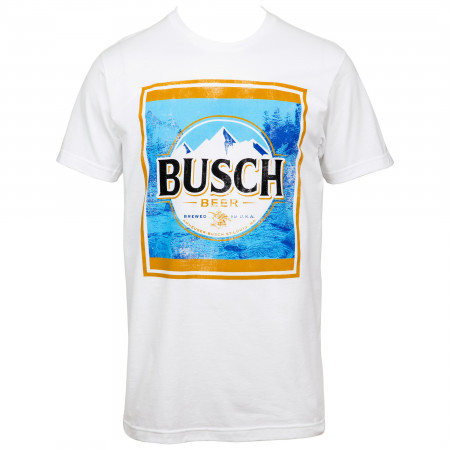 Busch Beer Jumbo Print Vintage Label T-Shirt