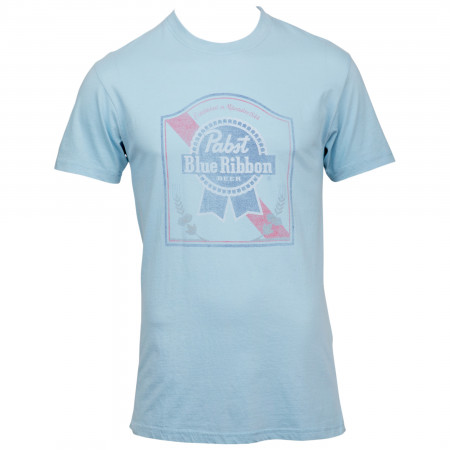 Pabst Blue Ribbon Vintage Fade Brass Tacks Logo T-Shirt