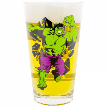 Hulk Retro Pint Glass