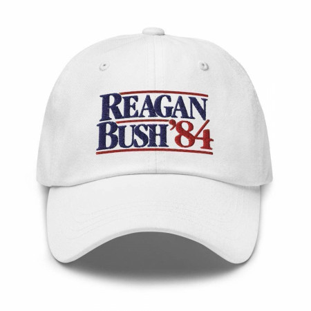 Reagan Bush 84 Dad Hat - White