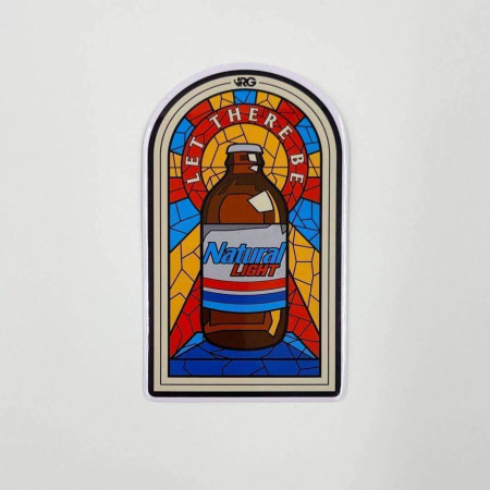 Let There Be Natty Light Sticker