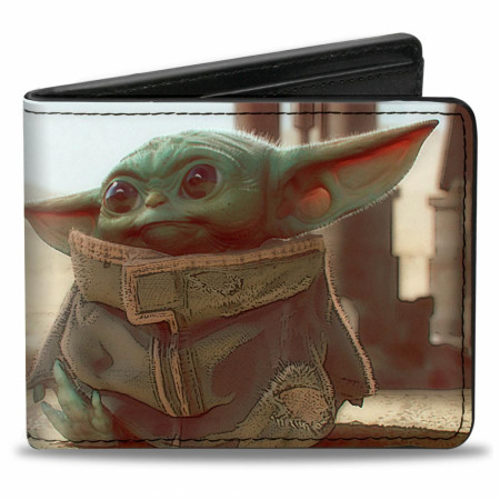 The Mandalorian The Child Scene Vegan Leather Wallet