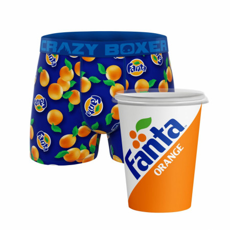 Crazy Boxers Fanta Orange Boxer Briefs in Soda Cup