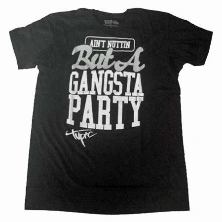Tupac Shakur Gangsta Party Men's T-Shirt (Rockline Exclusive)