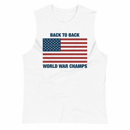 Kleding Herenkleding Overhemden & T-shirts Tanktops Back To Back World War Champs Champions Vlag Tank Top S-3XL Wit 