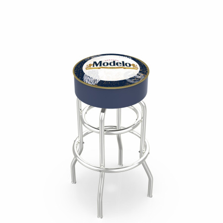 Modelo Especial Golden Lion Logo Swivel Bar Stool