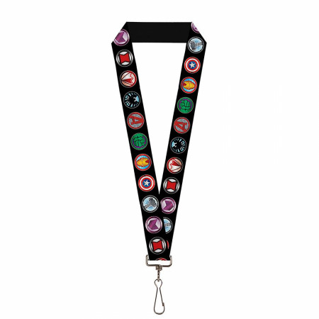 Marvel Avengers Hero Logos Lanyard